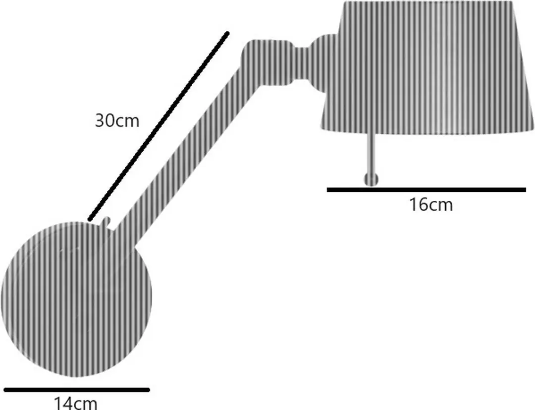 Freelight Wandlamp Sovrano L 61cm - Rood