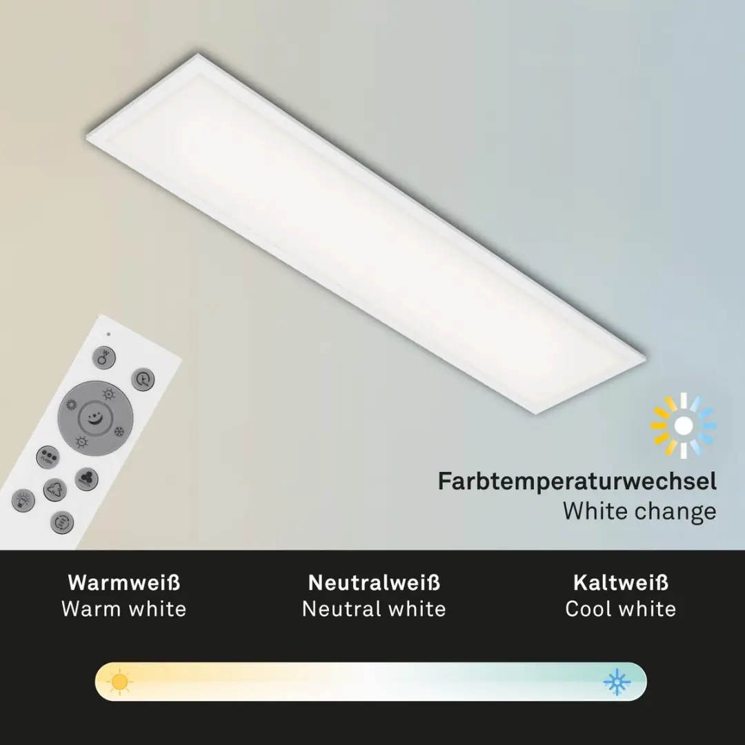 Briloner Colour LED Plafonnière 24W - 100cm - RGBW - Wit