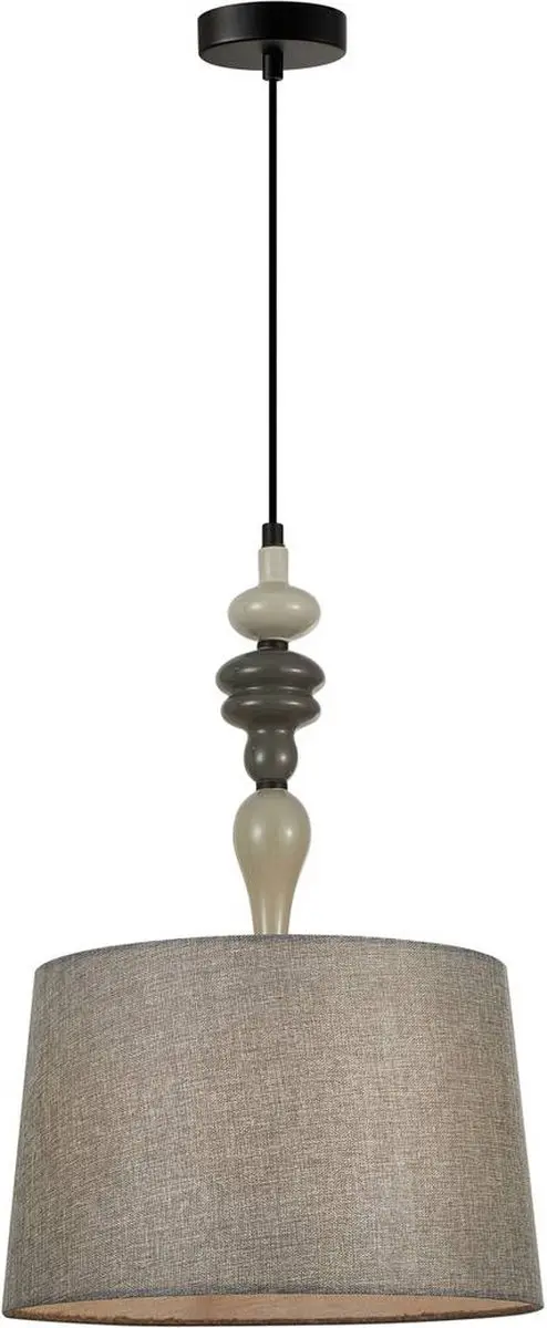 Lindby Hanglamp Textiel Metaal 1 Licht E27