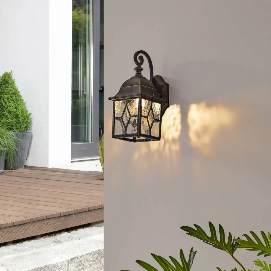 Lindby Wandlamp Metaal Glas 1 Lichtpunt E27