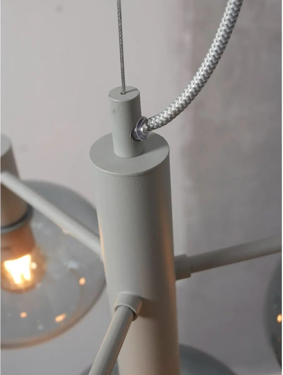 it's about RoMi Hanglamp Bologna Grijs - 4x30W