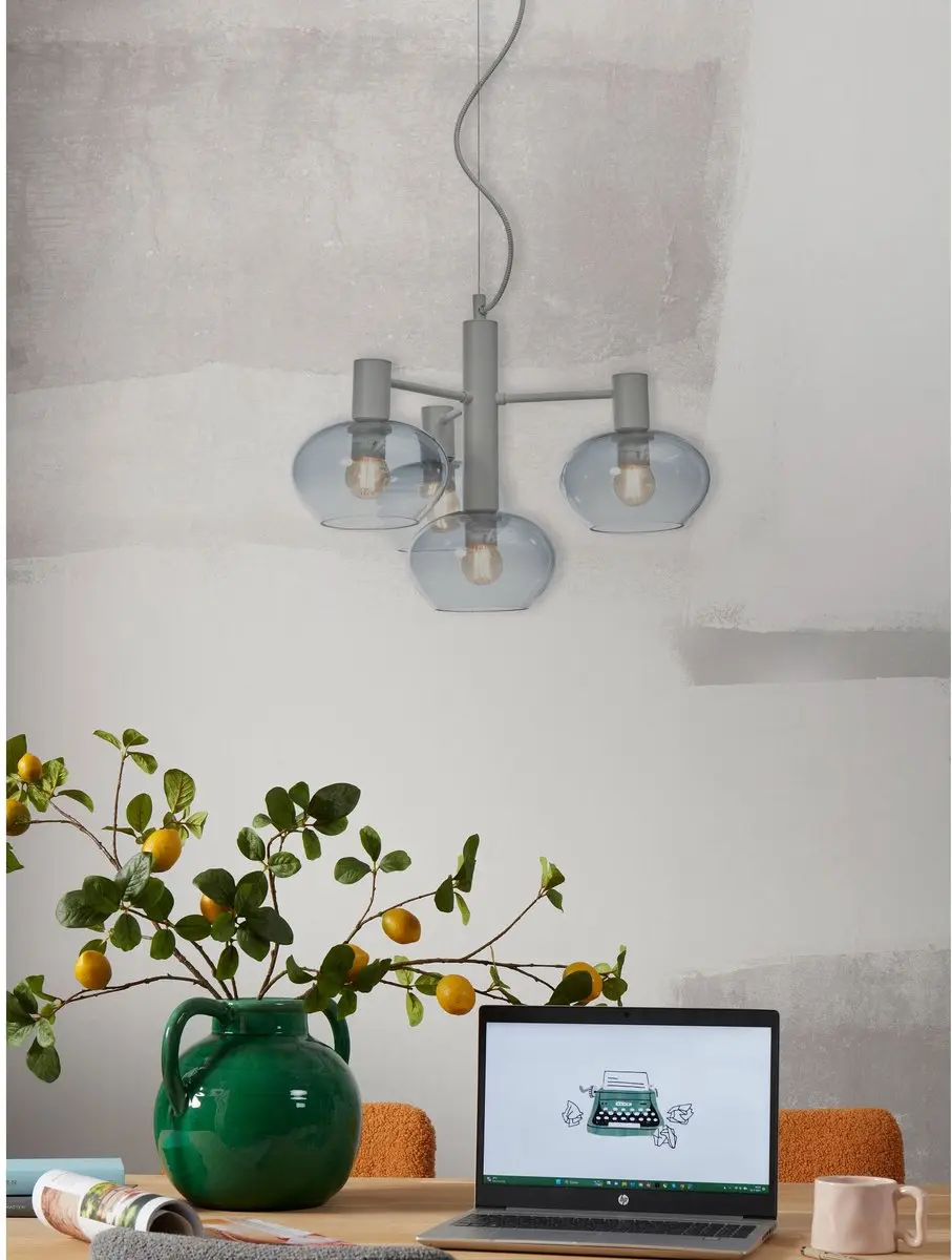 it's about RoMi Hanglamp Bologna Grijs - 4x30W