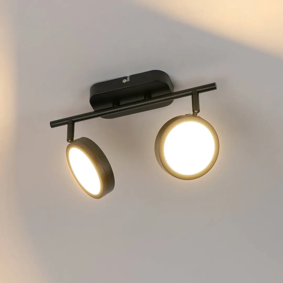 Lindby Buitenspot 2 Lichtpunten GX53 - 12W - Zwart