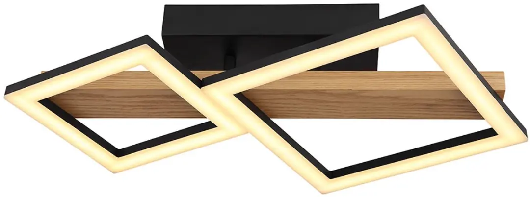Globo LED Plafondlamp Hout 19W 1150Lm Warm Wit