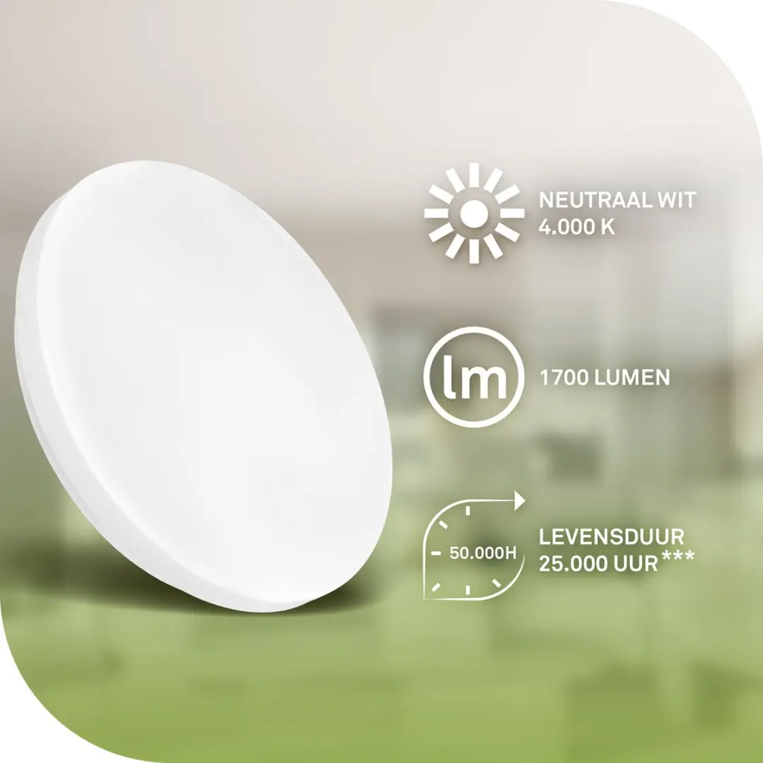 Briloner Elipso LED Plafondlamp - Ø29cm - 4.000K Wit