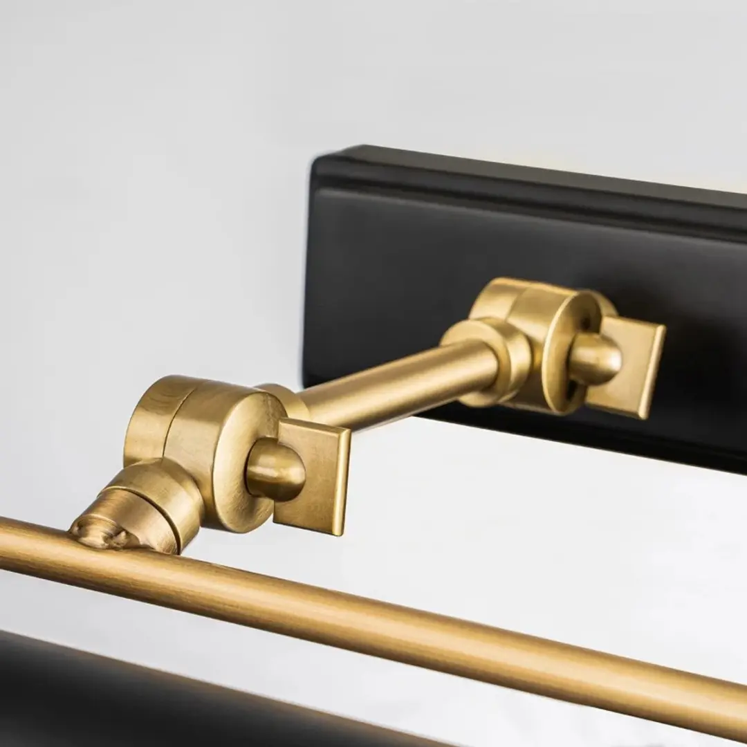 Elstead Winchfield LED Schilderijverlichting - 2x E14 40W - Dimbaar - Aged Brass & Matte Black