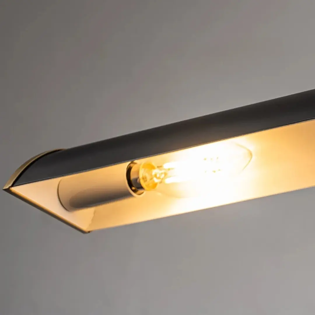 Elstead Winchfield LED Schilderijverlichting - 2x E14 40W - Dimbaar - Aged Brass & Matte Black - afbeelding 6 van 6