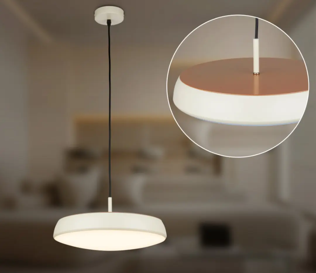 Briloner Nala LED Hanglamp - 2700K - Ø35x120cm - Grijs/Koffie