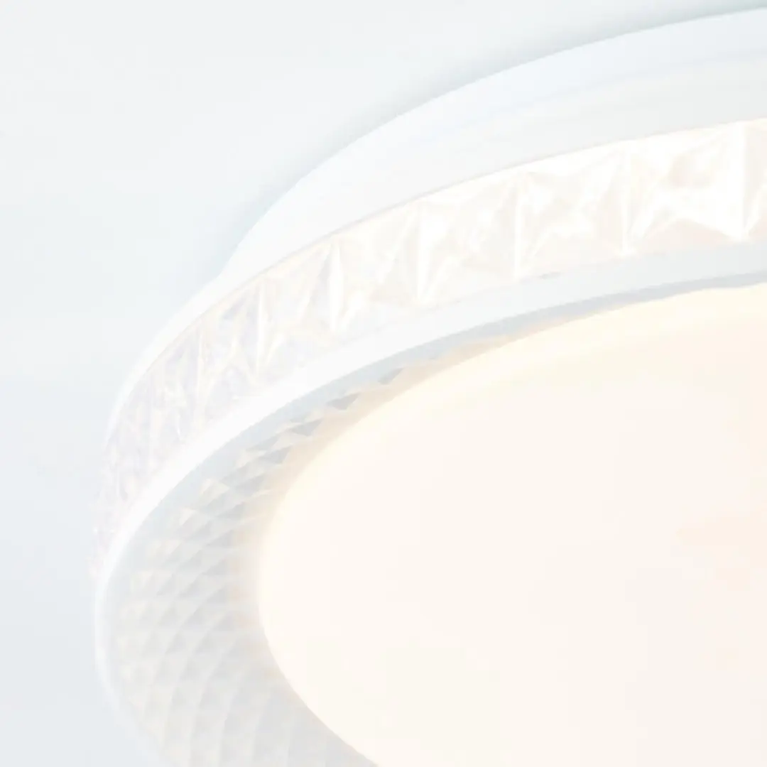 Brilliant Burlie Plafondlamp 24W - Ø39cm Transparant/Wit