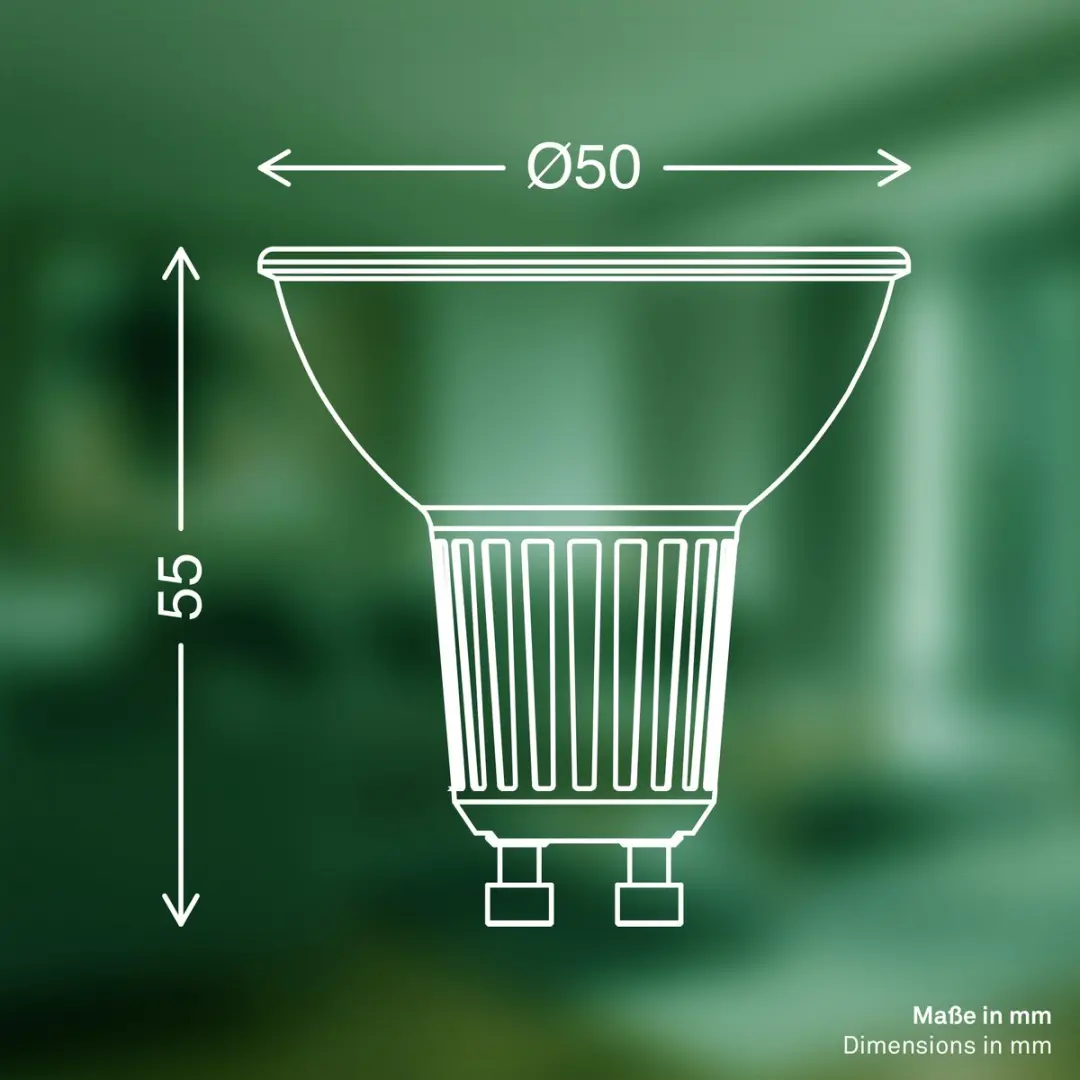Briloner Ultra Efficient LED GU10 2.5W 450lm - 2 Stuks - Mat Glas