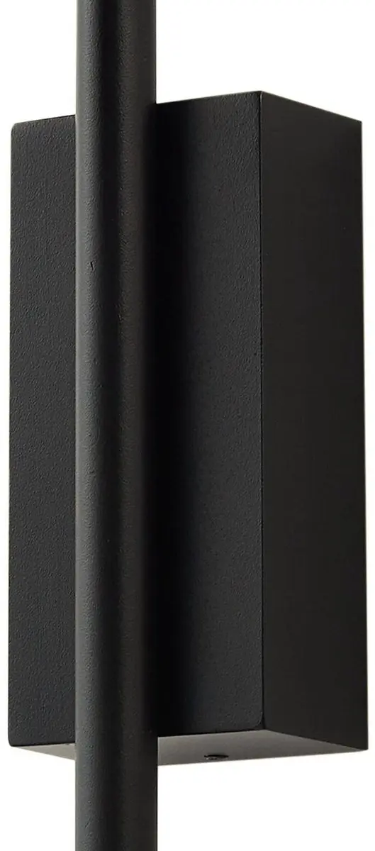 Lindby Wandlamp Buiten 1 Licht GU10 - 33cm - Zwart Mat/Transparant