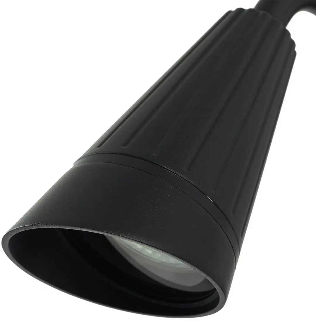 Lindby Wandlamp Buiten 1 Licht GU10 - 33cm - Zwart Mat/Transparant