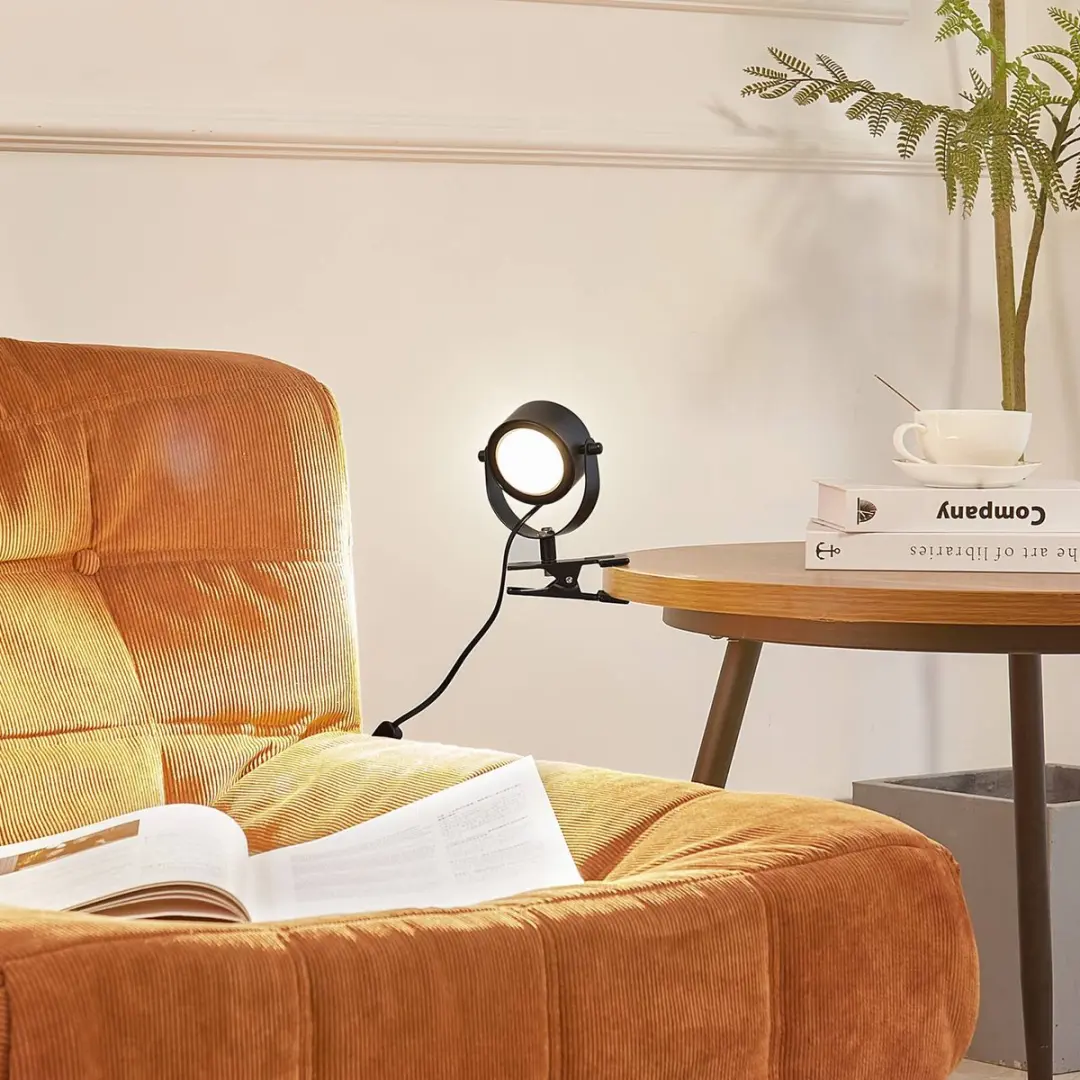 Lindby Klemlamp GX53 11W - Zwart mat