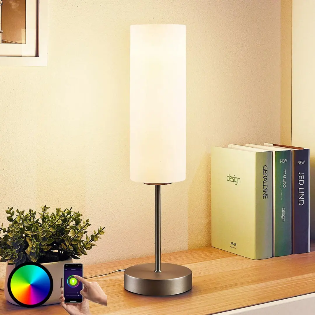 Lindby Tafellamp Glas Metaal 46cm E27