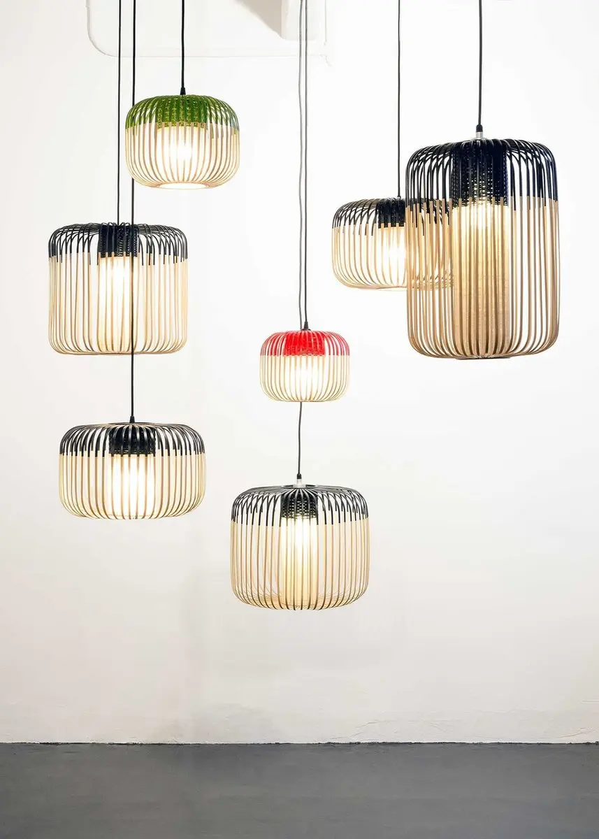 Forestier Bamboo Light Hanglamp Ø45cm - Wit