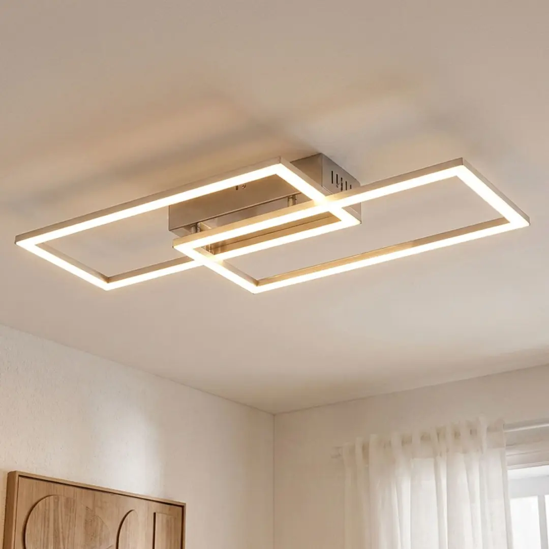 Globo LED Plafondlamp 40W 2280lm - 52x24cm Zilver