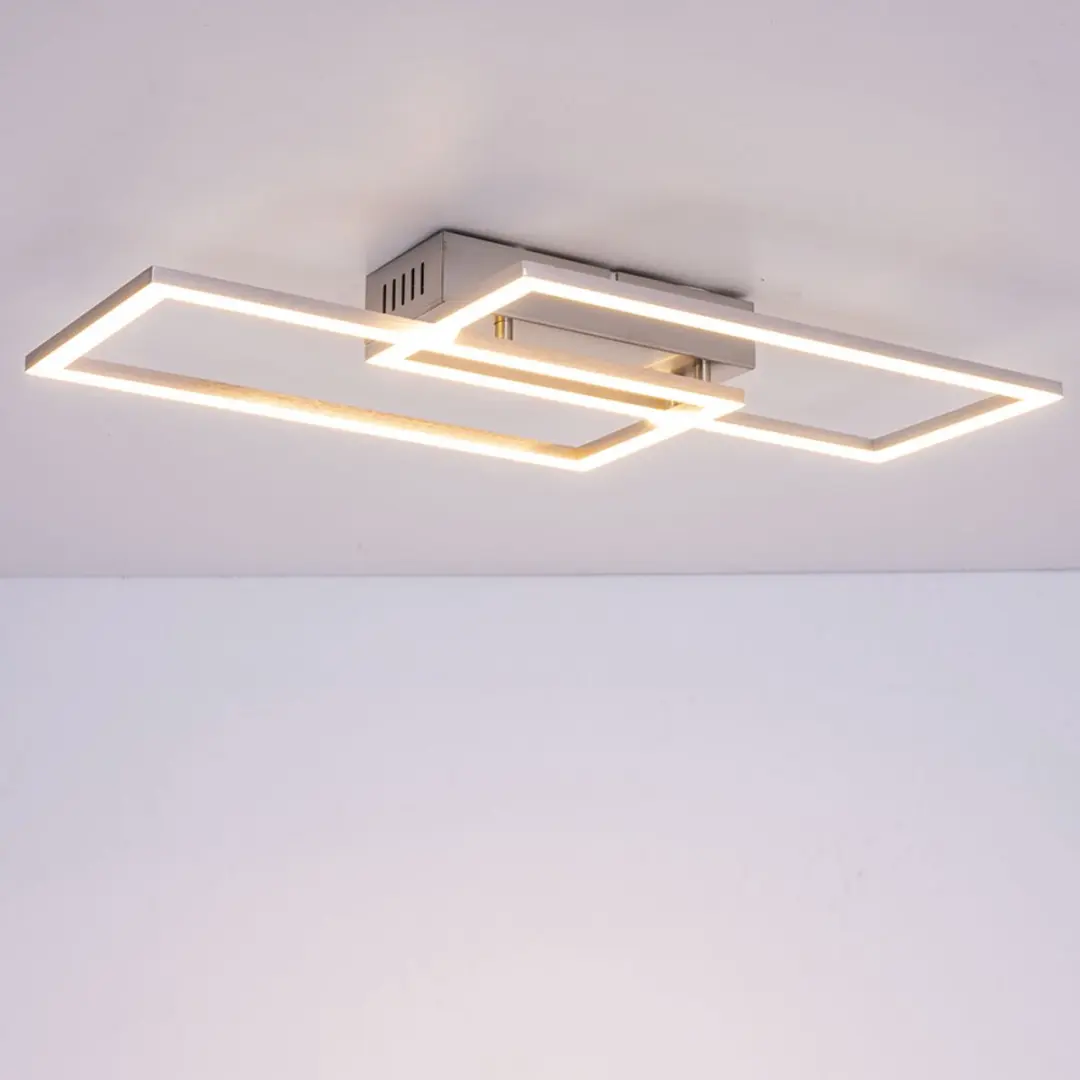 Globo LED Plafondlamp 40W 2280lm - 52x24cm Zilver