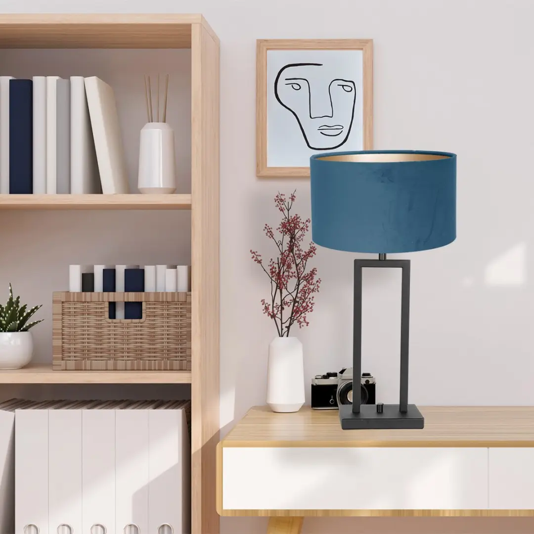 Steinhauer Tafellamp Stang 2996ZW - 1 Lichtpunt - 2700K - Zwart