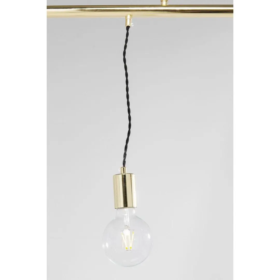 Kare Hanglamp Pole Brass - 6 Lichtpunten 40W - Goud