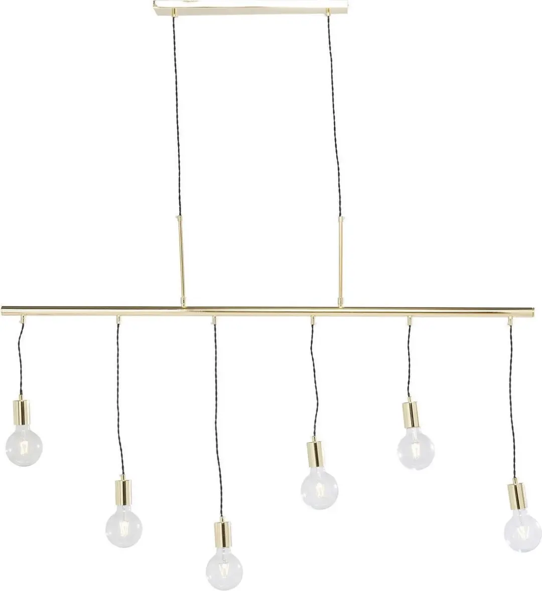 Kare Hanglamp Pole Brass Six