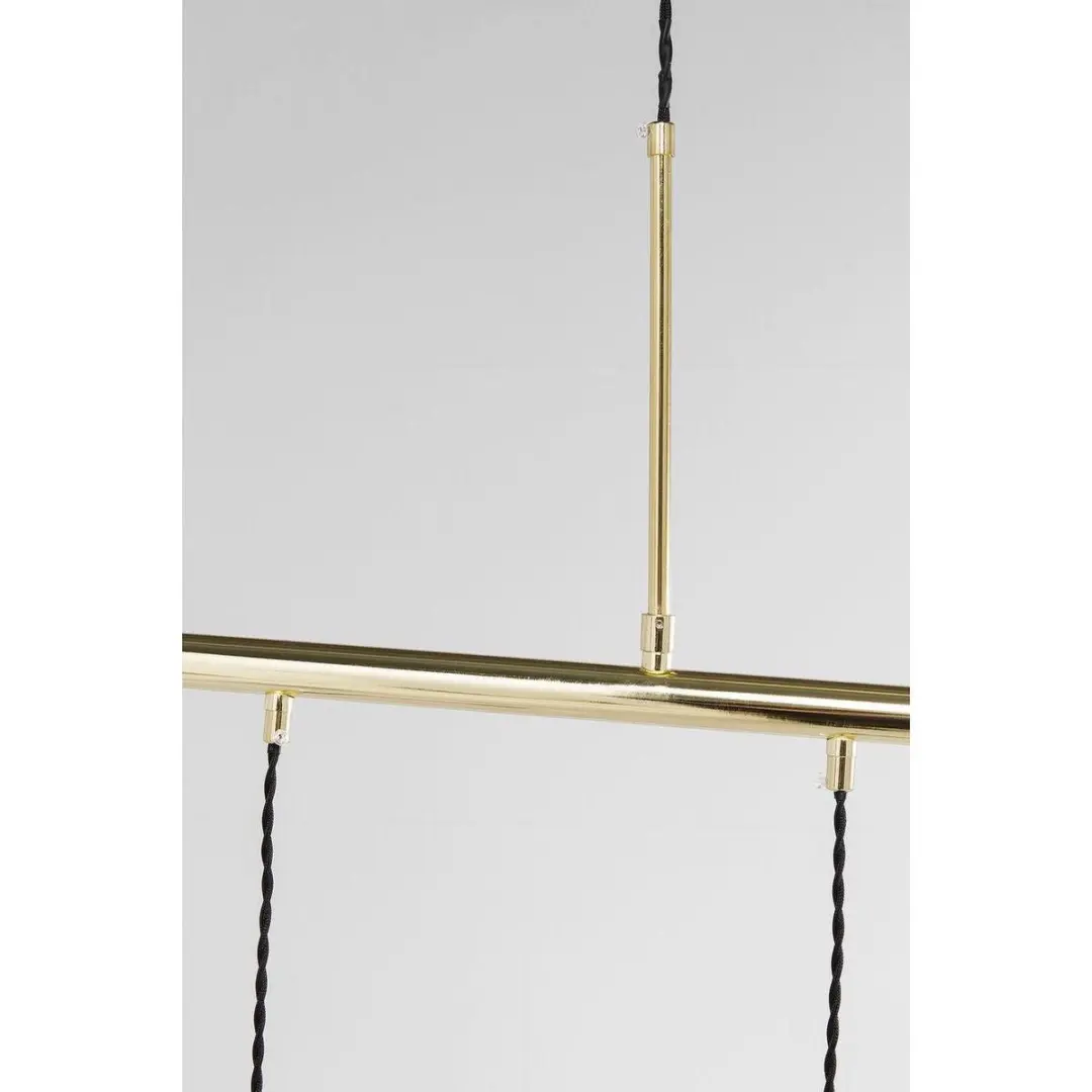 Kare Hanglamp Pole Brass - 6 Lichtpunten 40W - Goud
