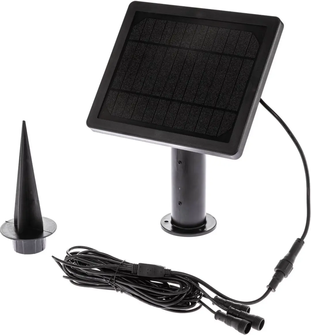 Lindby Solar Buitenverlichting 3-licht - Zwart/Transparant