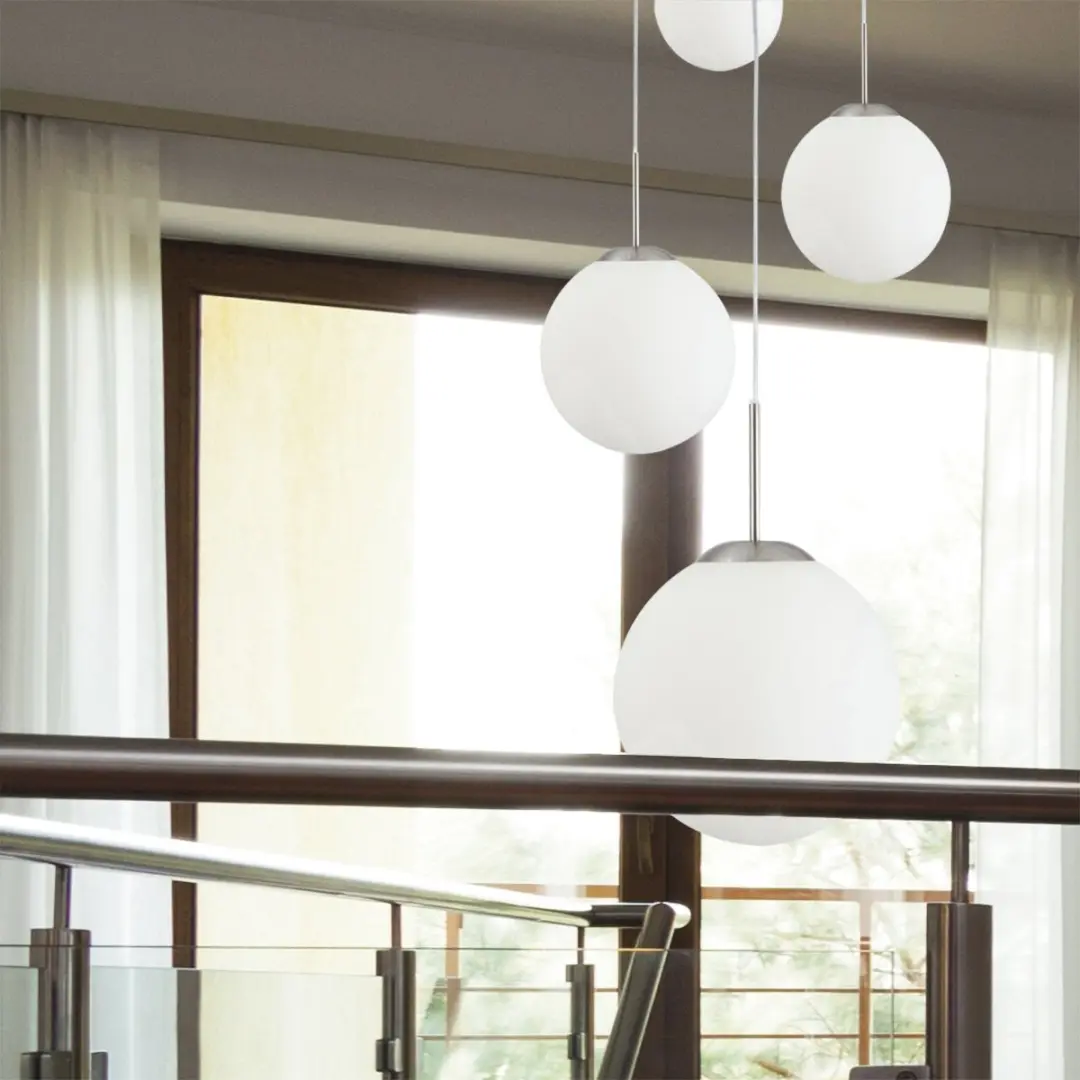 Steinhauer Hanglamp Bollique 7376ST - 5x E27 - Zilver
