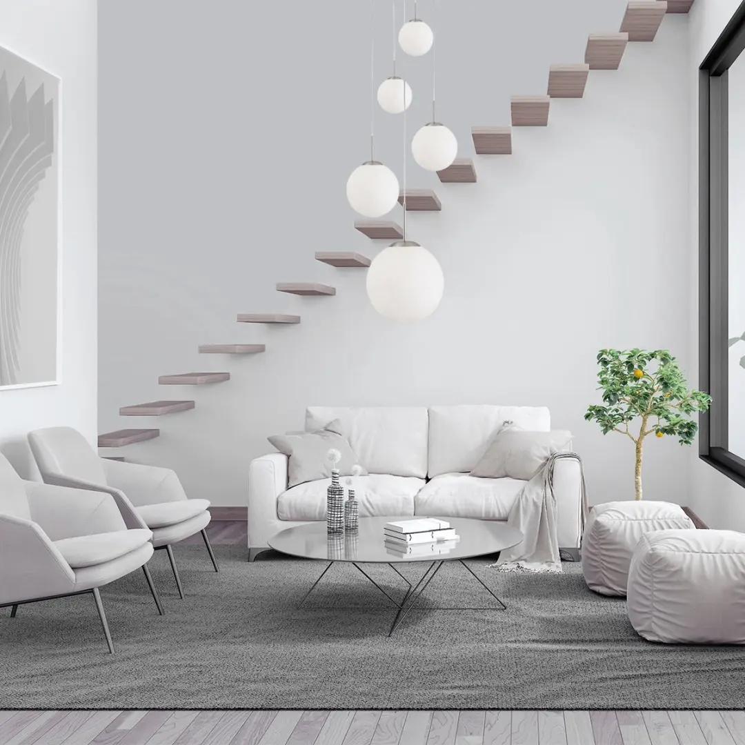 Steinhauer Hanglamp Bollique 7376ST - 5x E27 - Zilver - afbeelding 6 van 6