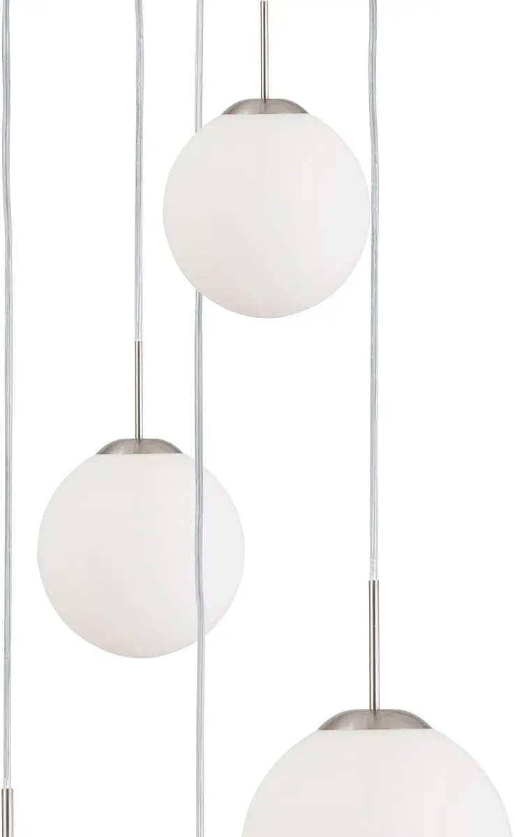 Steinhauer Hanglamp Bollique 7376ST - 5x E27 - Zilver