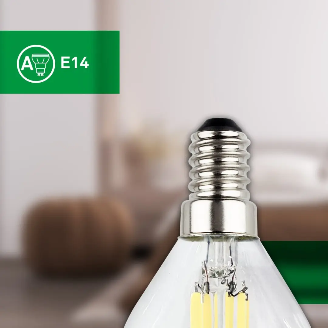 Briloner Ultra Efficient LED E14 Filamentlamp 4W 840lm - 2 Stuks