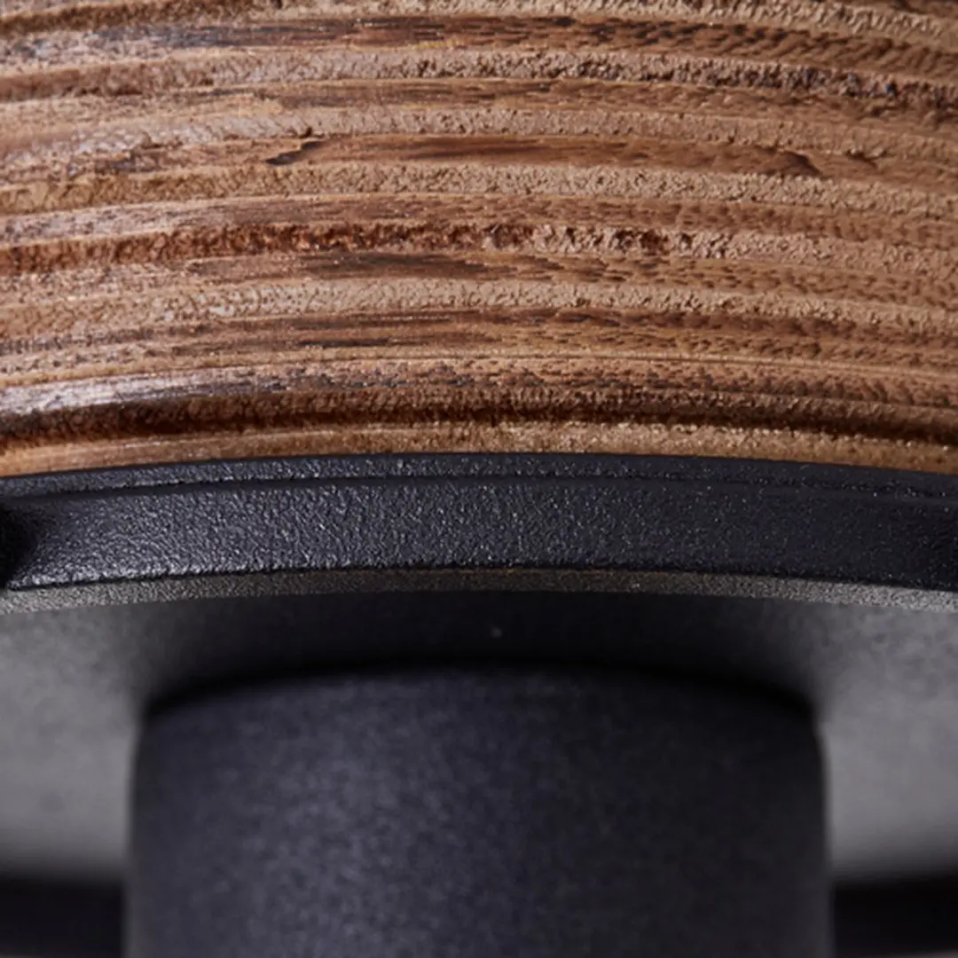 Brilliant Gwen Plafondlamp E27 - Hout/Zwart