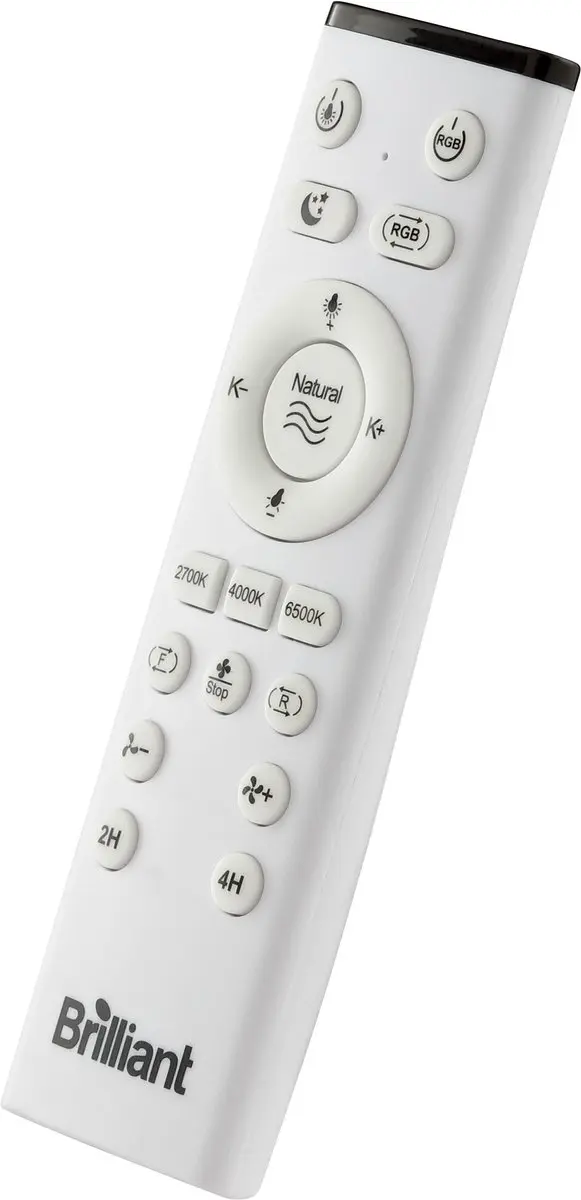 Brilliant Fanora Plafondventilator 46cm - 7 Bladen - 30W LED - Wit