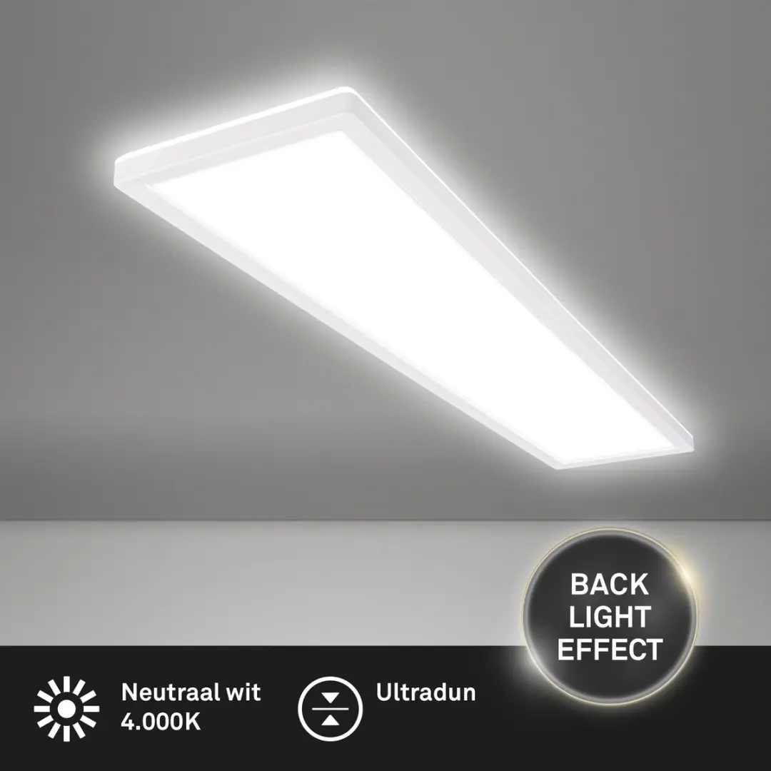 Briloner LED Plafondlamp 98cm - 4.000K Wit