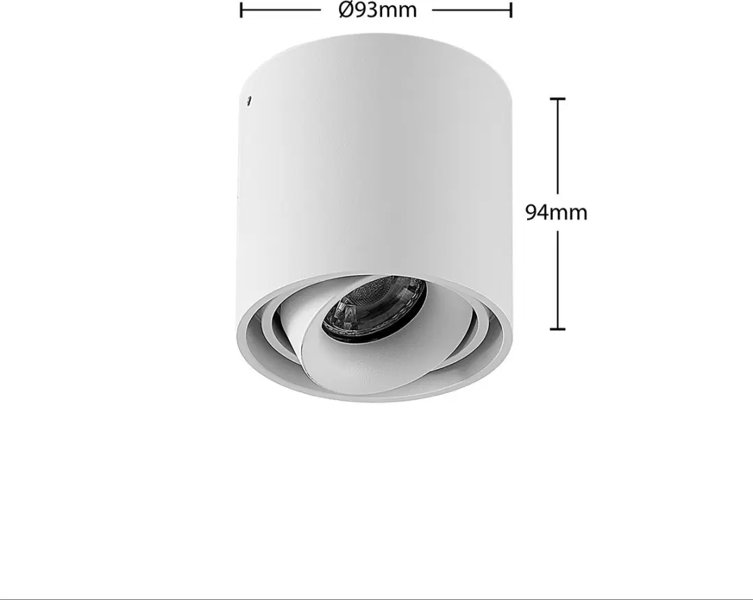 ARCCHIO Plafondlamp 1 Licht GU10 - 9.4cm Wit