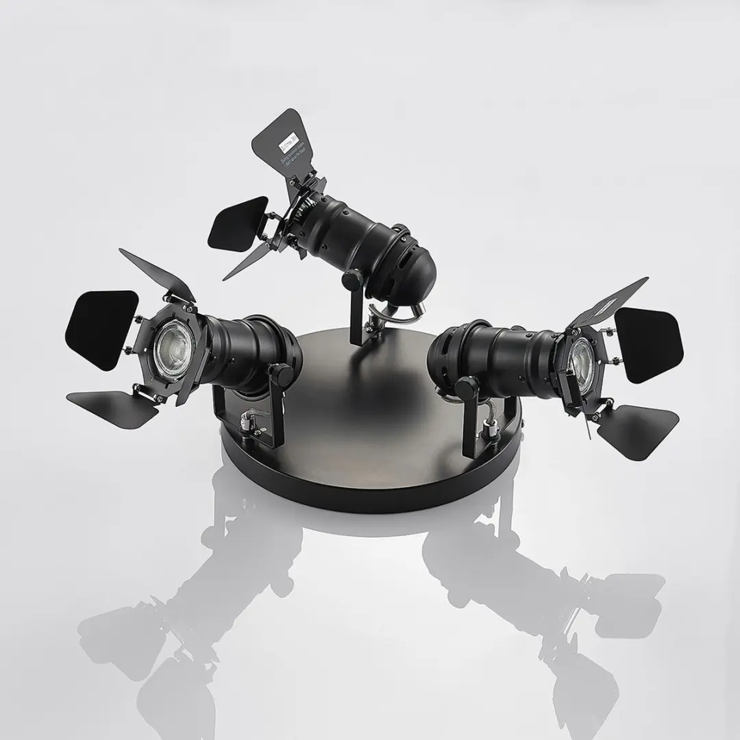 Lindby Plafondlamp 3xGU10 54cm - Zwart