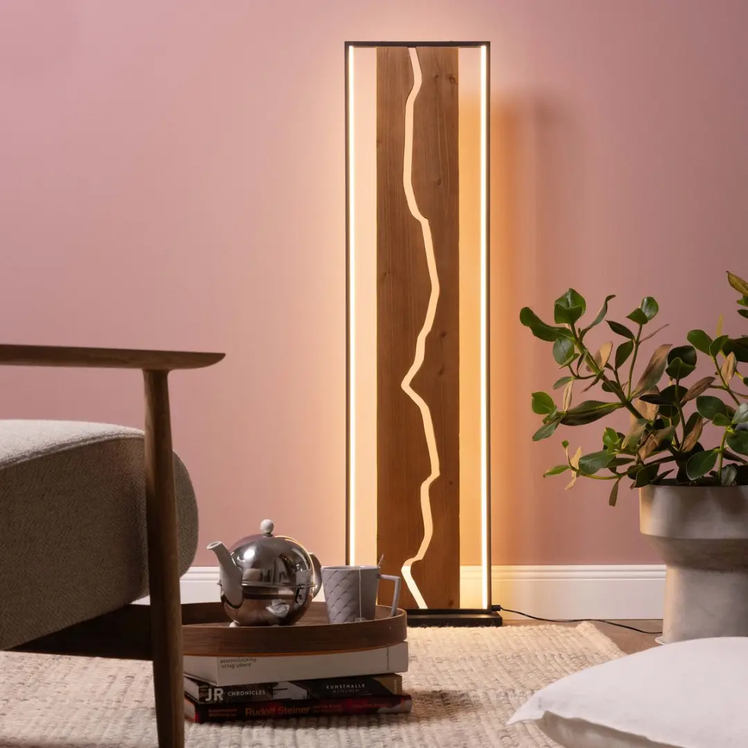 Brilliant Plafondlamp E27 16W - Hout/Zwart