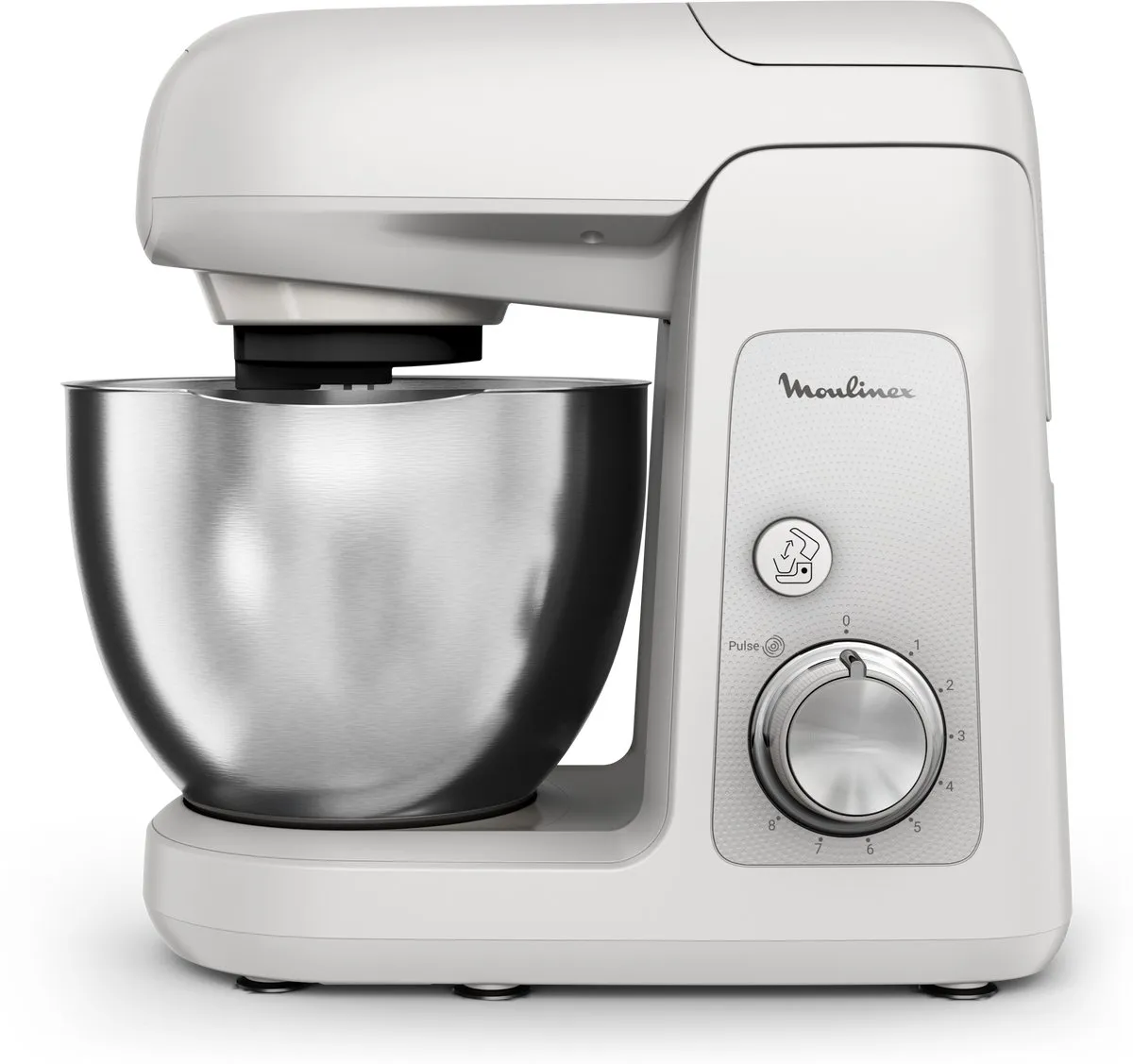 Moulinex Bake Partner QA521B25 Keukenrobot - 1100W - 4,6L Roestvrijstaal/Wit