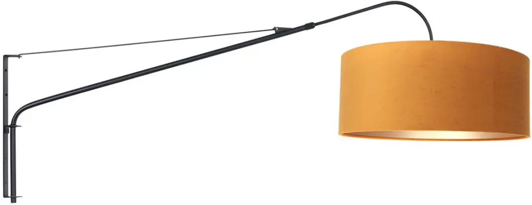 Steinhauer Wandlamp 8135ZW - Goud/Zwart - 50cm