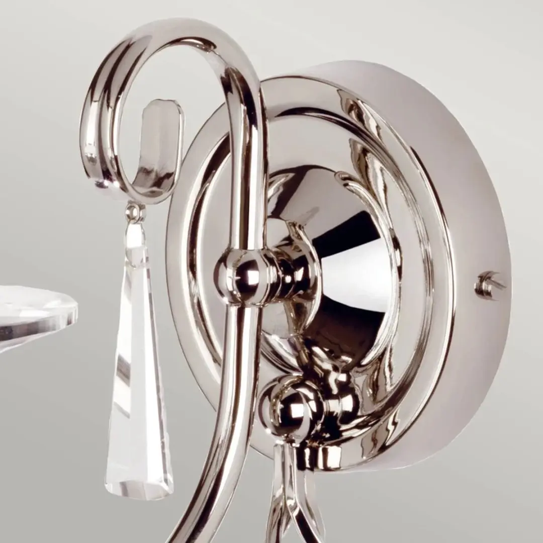 Elstead LED Wandlamp Aegean E14 60W - Polished Nickel