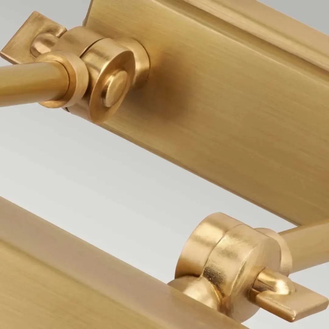 Elstead Lighting Chawton LED Schilderijverlichting - 1x E14 40W - Dimbaar - Aged Brass