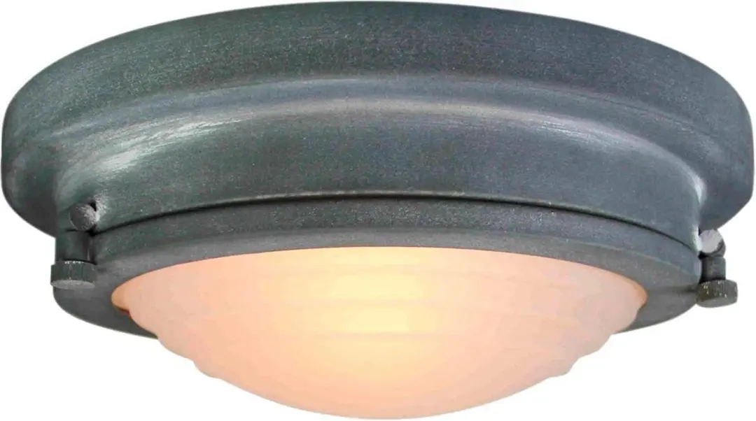 Brilliant Blizzard Wand- en Plafondlamp Ø26cm - Industrieel Grijs