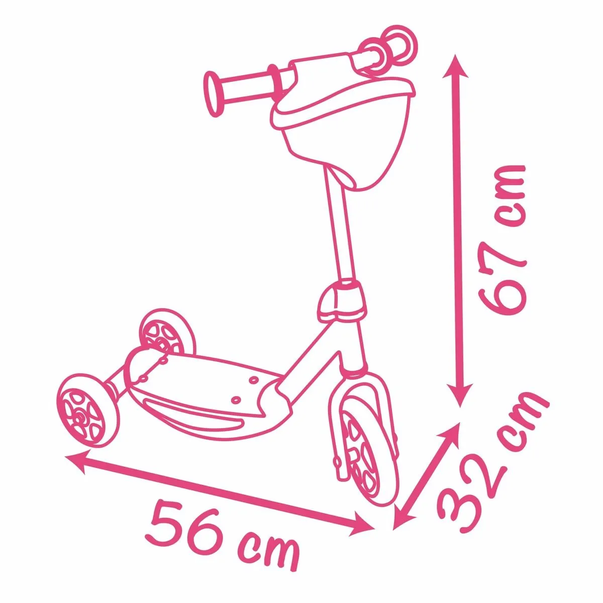 Smoby Step Roze - One Size