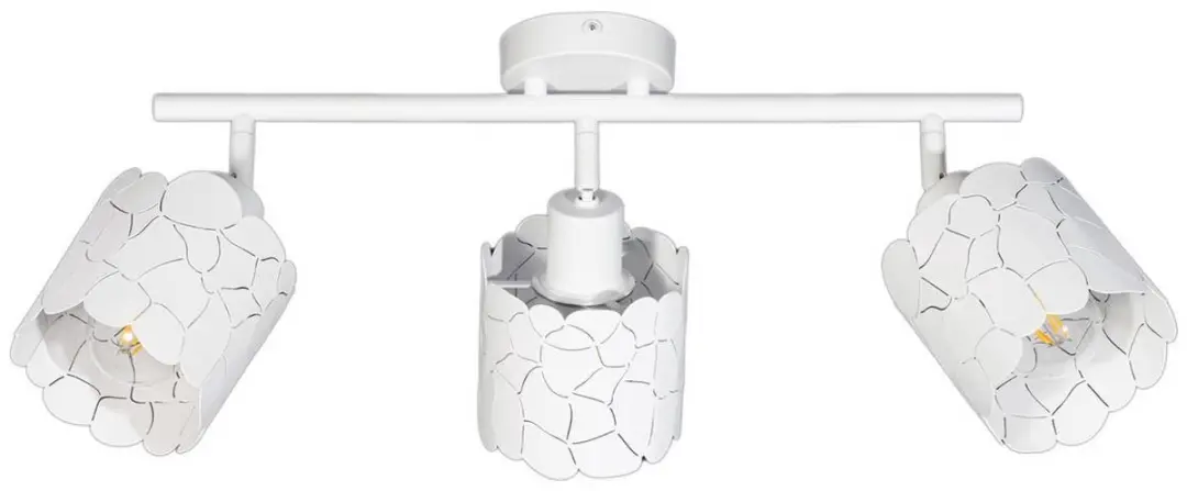 Lindby Plafondlamp 3-licht Metaal - 15cm - E27 - Wit
