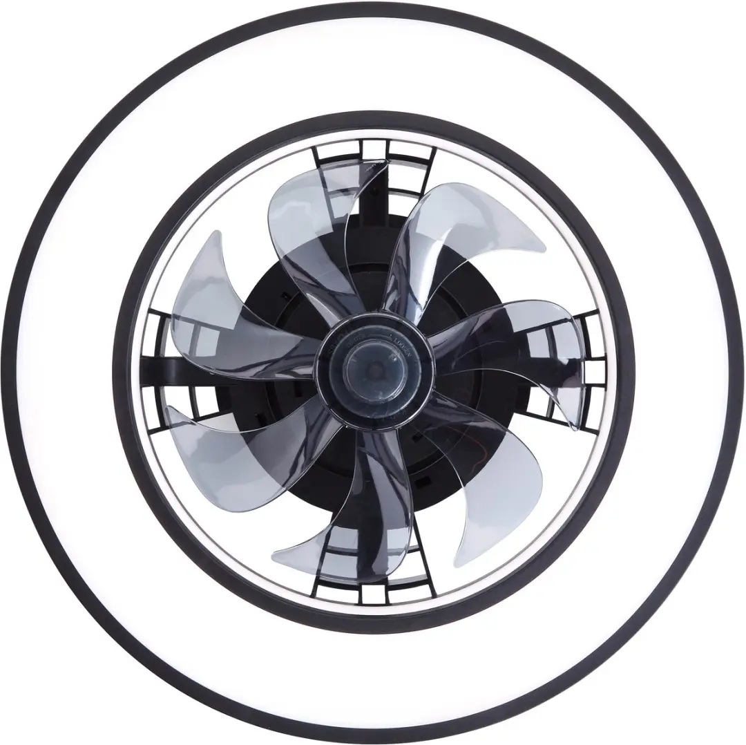 Brilliant Mondello Plafondventilator 41,5cm - RGBW LED 26W - Zwart