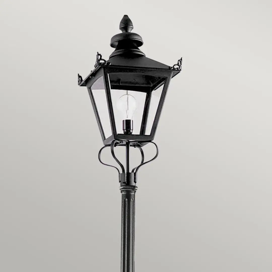 Elstead Lighting Grampian LED Tuinpilaar E27 60W - IP44 - Zwart