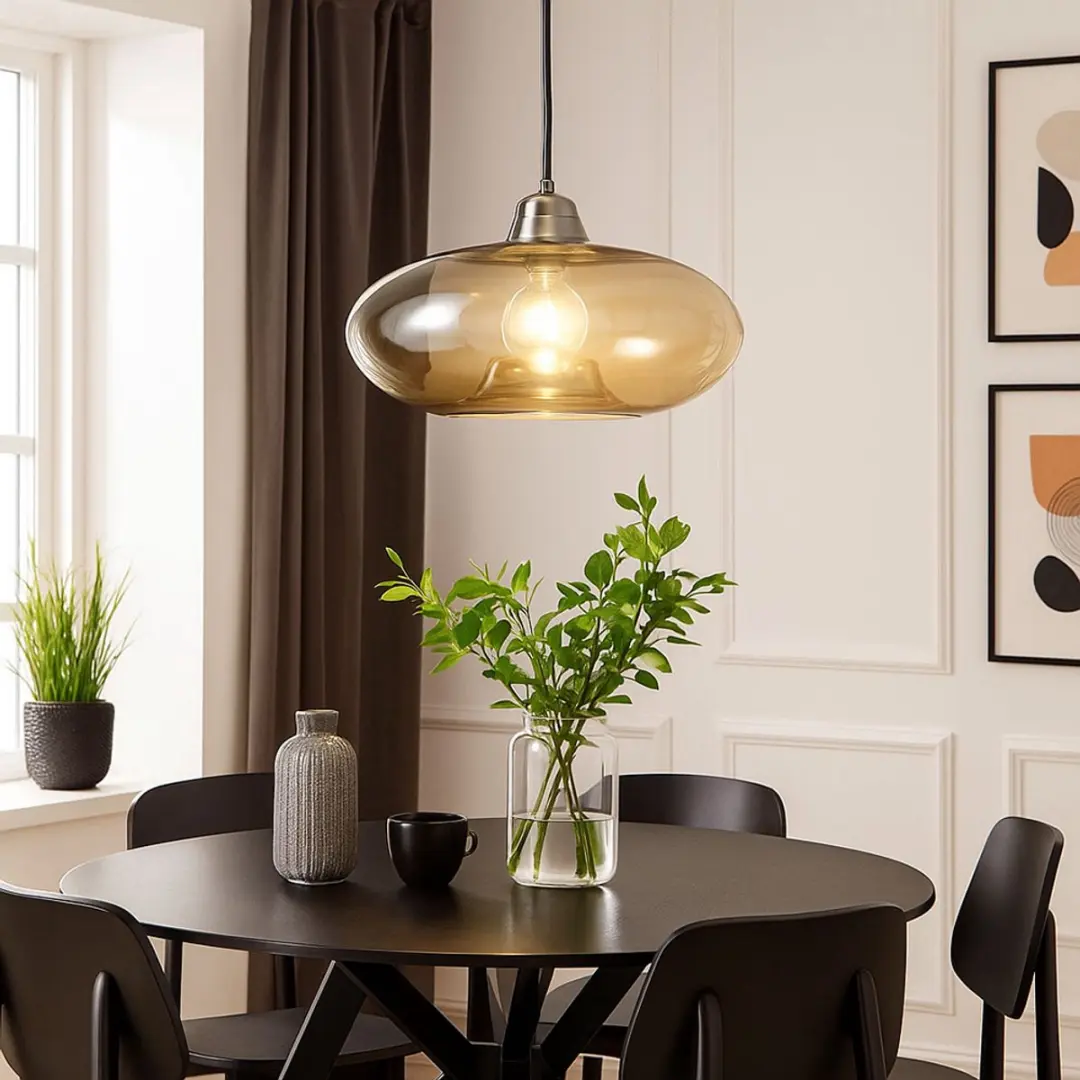 Globo Lille Hanglamp - Ø40cm - Amberkleurig - E27