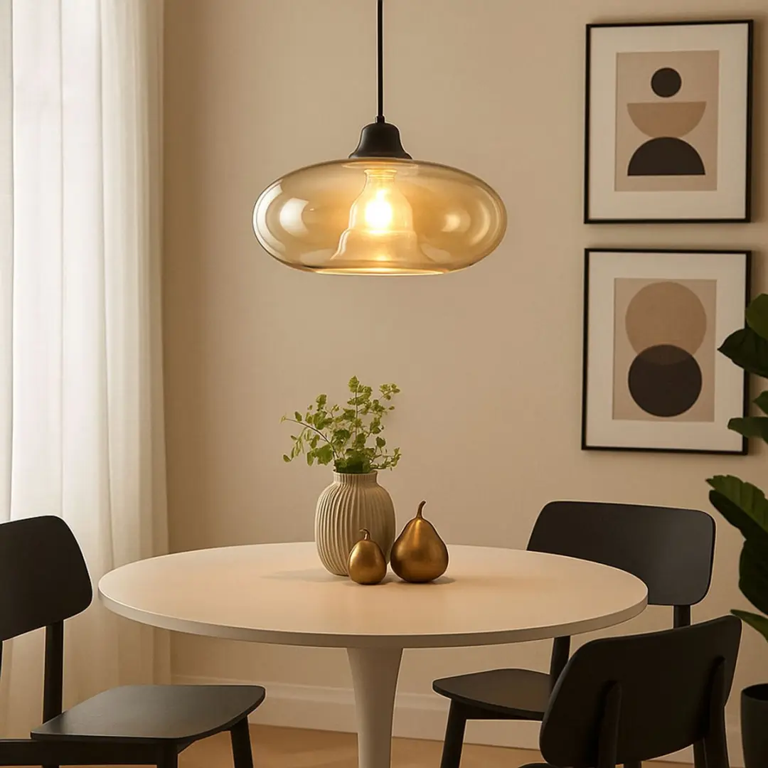 Globo Lille Hanglamp - Ø40cm - Amberkleurig - E27