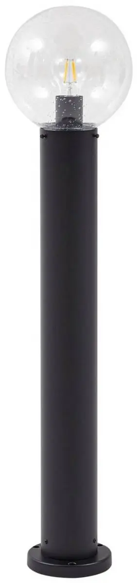 Lindby Tuinpadverlichting Glas Aluminium E27 - 20cm - Zwart