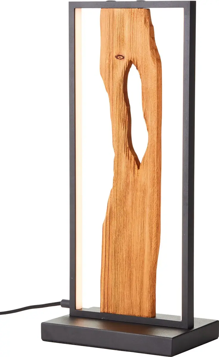 Brilliant Chaumont LED Tafellamp 10W - Zwart/Hout