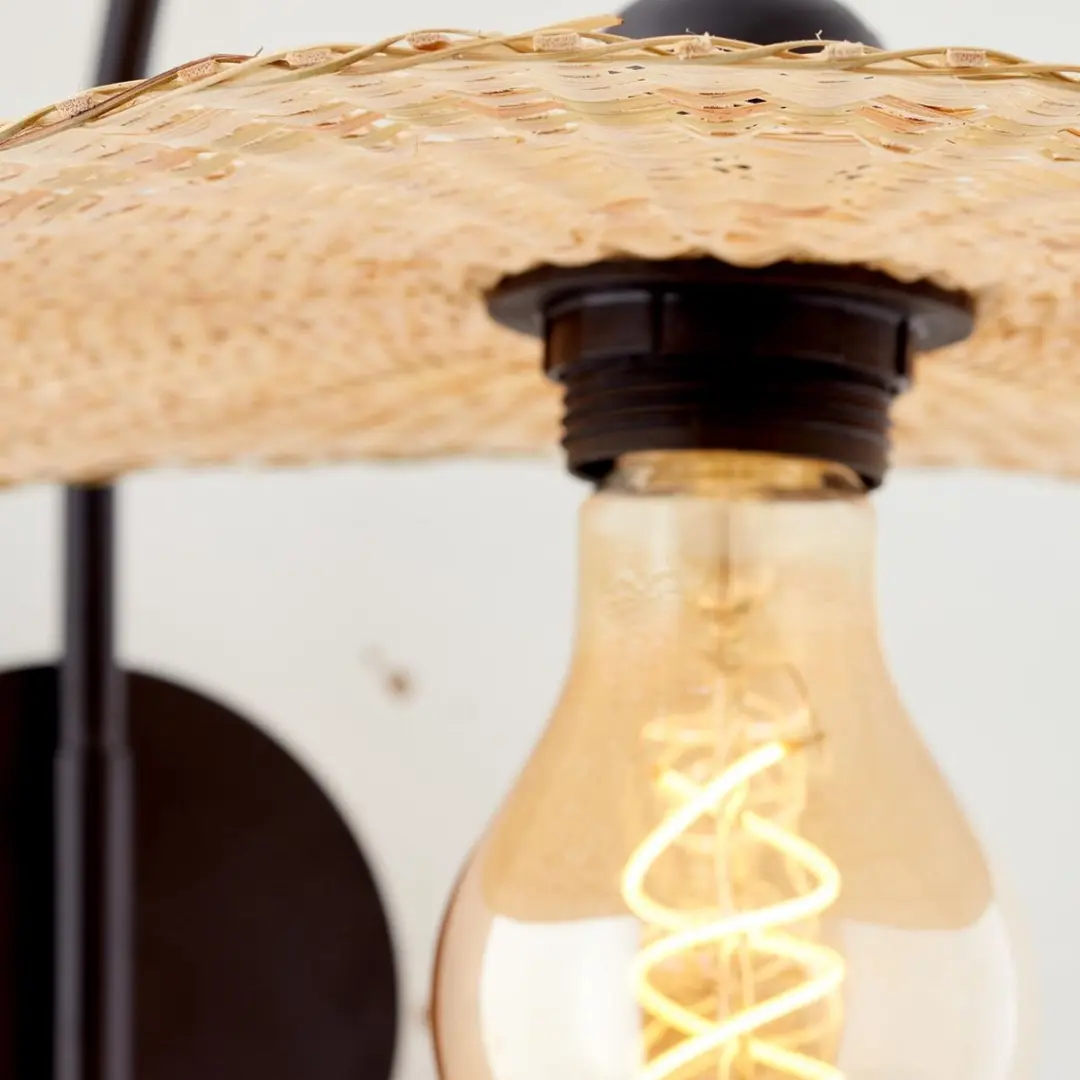 Brilliant Jefter Wandlamp - Beige/Zwart
